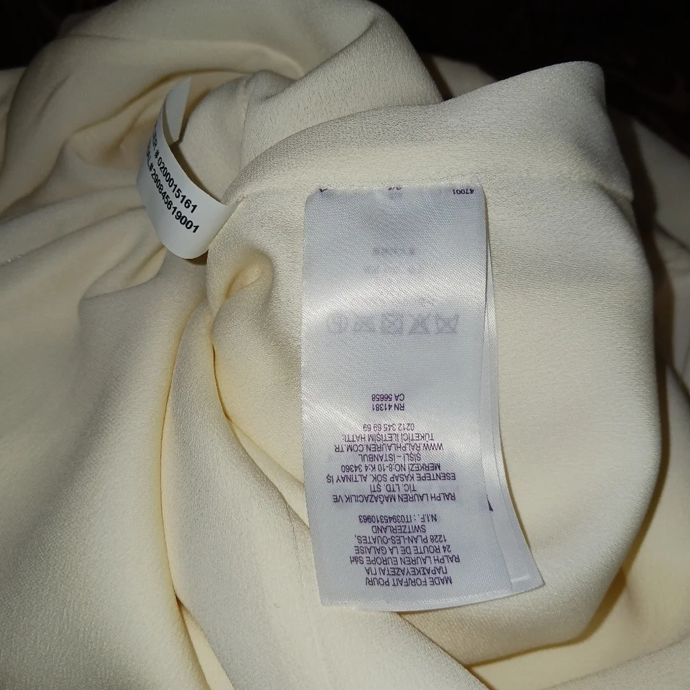 RALPH LAUREN PURPLE LABEL Beige Cape Jumpsuit  Cocktail Dinner Party Women's 6 - Picture 10 of 16